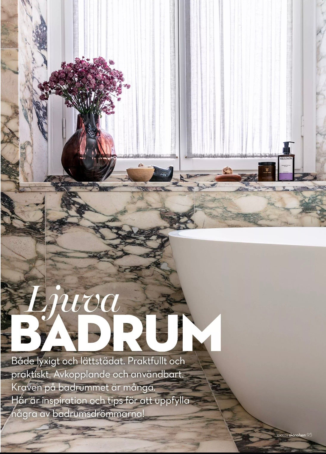 Styling badrumsreportage för Sköna hem