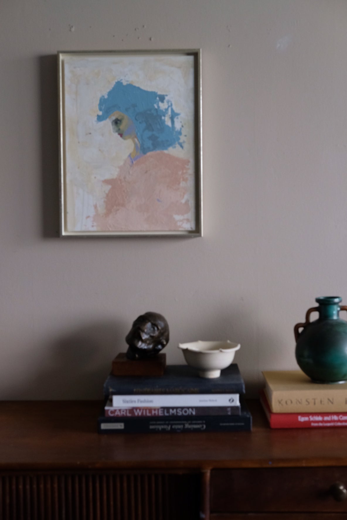 Strong but fragile, framed original oil painting