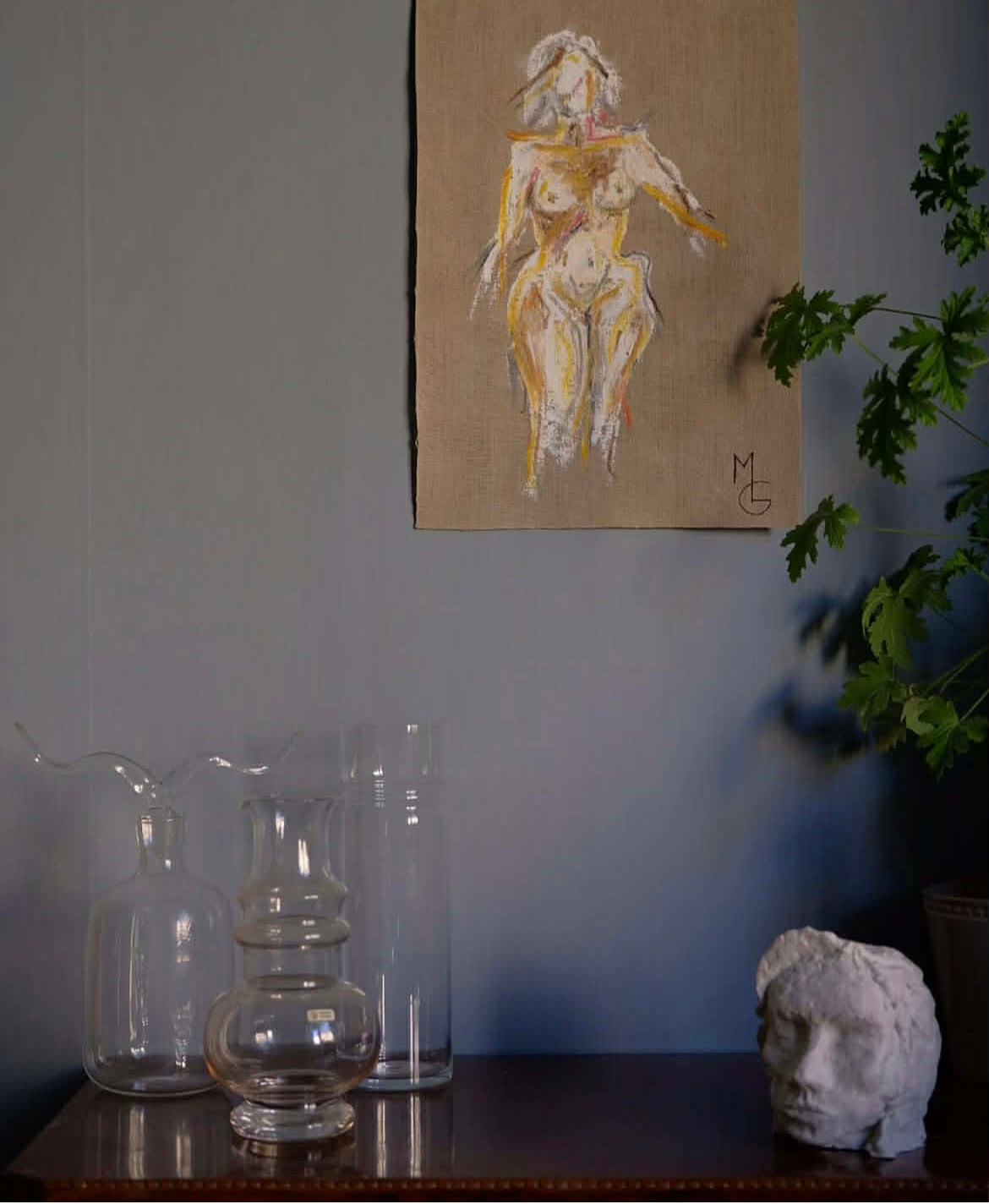 Ceramic sculpture, woman