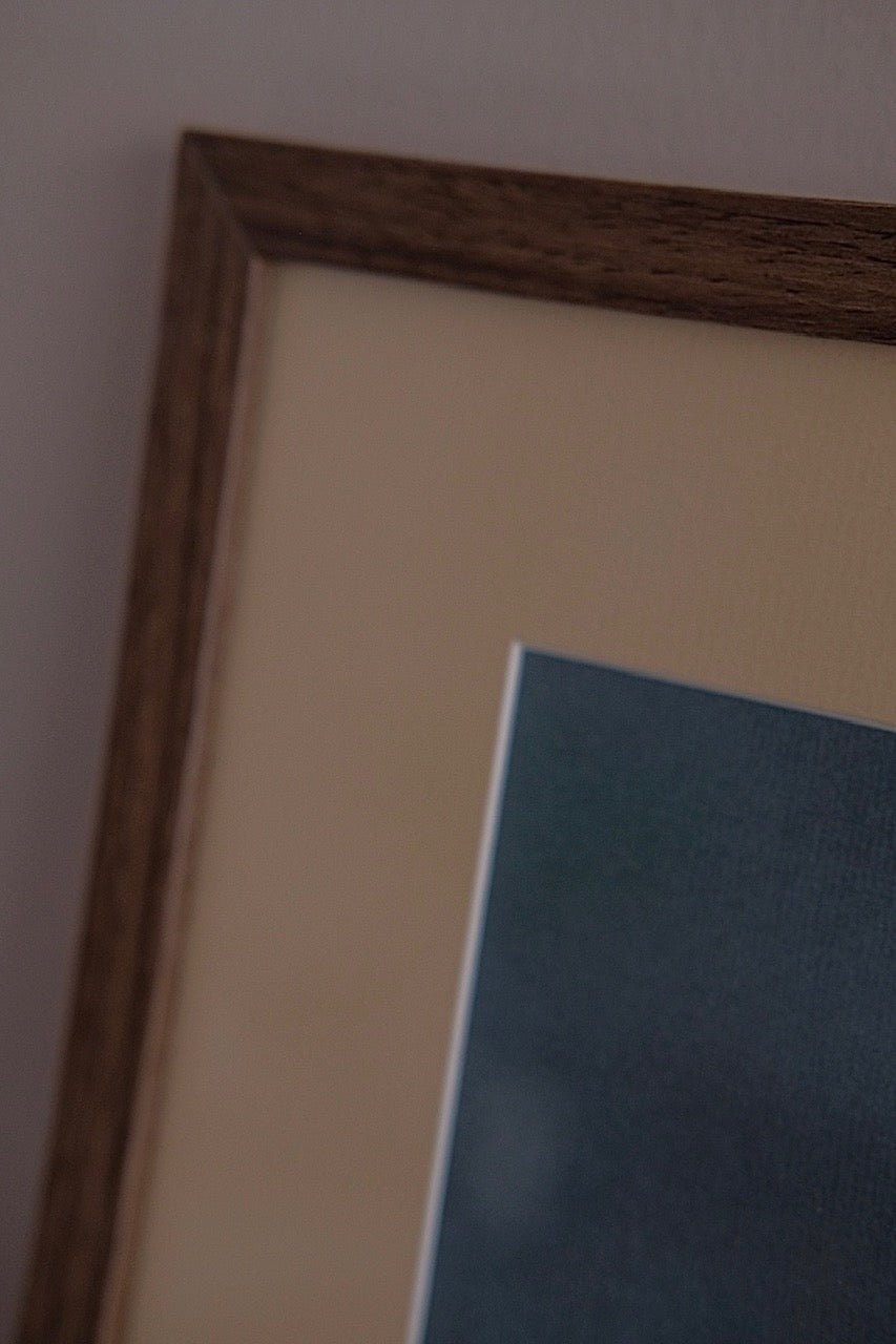 Goat, framed original charocal drawing