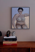 Joan, framed original oil painting